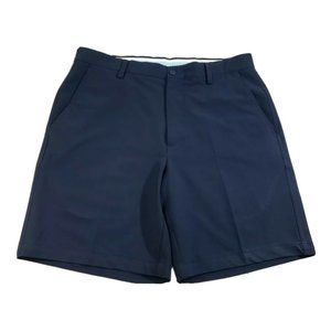 Footjoy Men's Golf Shorts Navy Blue Chino Flat Front Stretch Quick Dry FJ Sz 35